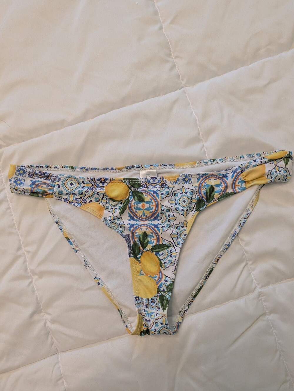Lemon Patterned Bikini Bottom - Picture 1 of 3